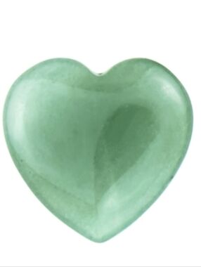 Green Aventurine Heart Shaped Stone Love Luck Carved Gemstone Hearts Pocket Gem